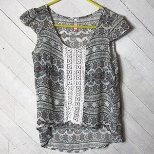 Wallflower HighLo Blouse